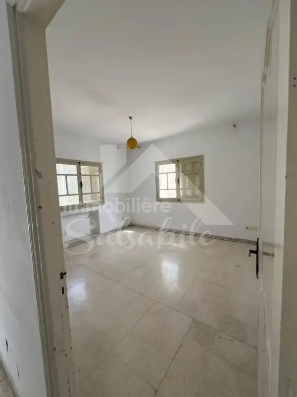 Appartement S+3 à louer au Bardo – Quartier calme et résidentiel